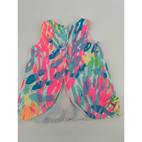 Lilly Pulitzer Baby Shift Dress No Bloomers 12-18 months Toddler Abstract - Picture 3 of 5